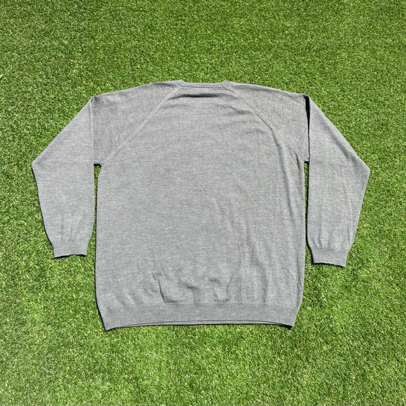 NEW Pronto Uomo Merino Wool Sweater Mens Size 2XLT Green - Picture 6 of 6